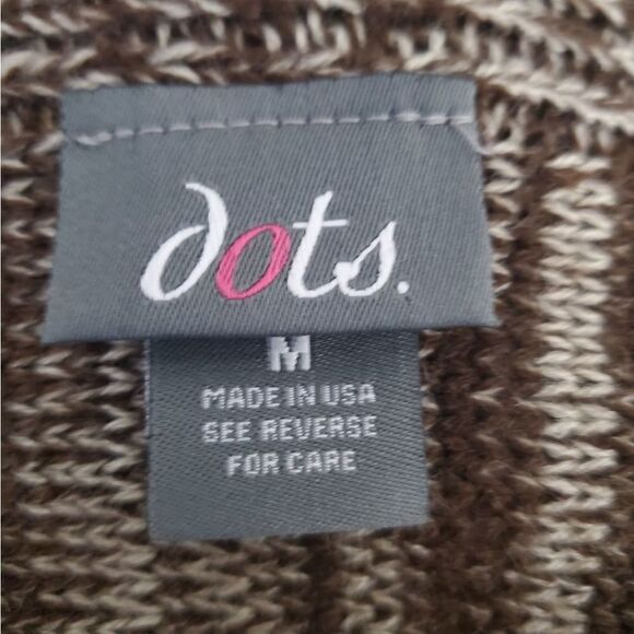 Dots Knit Open Sweater Cardigan Size Medium - Picture 10 of 10